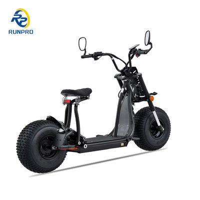 Περιπετειώδεις αναβάτες 3000W Off Road Ηλεκτρικό σκούτερ με παχιά ελαστικά 60V μπαταρία λιθίου