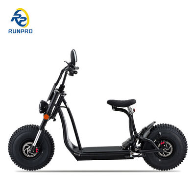 Περιπετειώδεις αναβάτες 3000W Off Road Ηλεκτρικό σκούτερ με παχιά ελαστικά 60V μπαταρία λιθίου