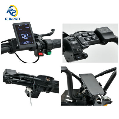 ΕΟΚ COC Εγκρίθηκε 1500W 2*1500W 60V Fat Tire Electric Scooter Citycoco για ταξίδια στην πόλη