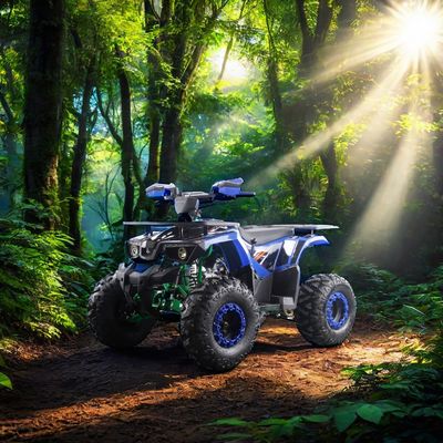 Ενήλικες Παιδιά Ατσάλι 2WD 12V Ηλεκτρική χειροκίνητη αλυσίδα με αναδρομική ταχύτητα 125cc Αυτοματοποιημένα ATV Quads