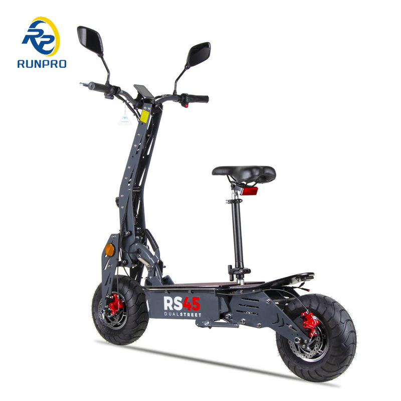 Μέγιστη ταχύτητα 45 χλμ/ώρα και μπαταρία 48V12ah σε αναδιπλούμενο ηλεκτρικό σκούτερ για ευκολία