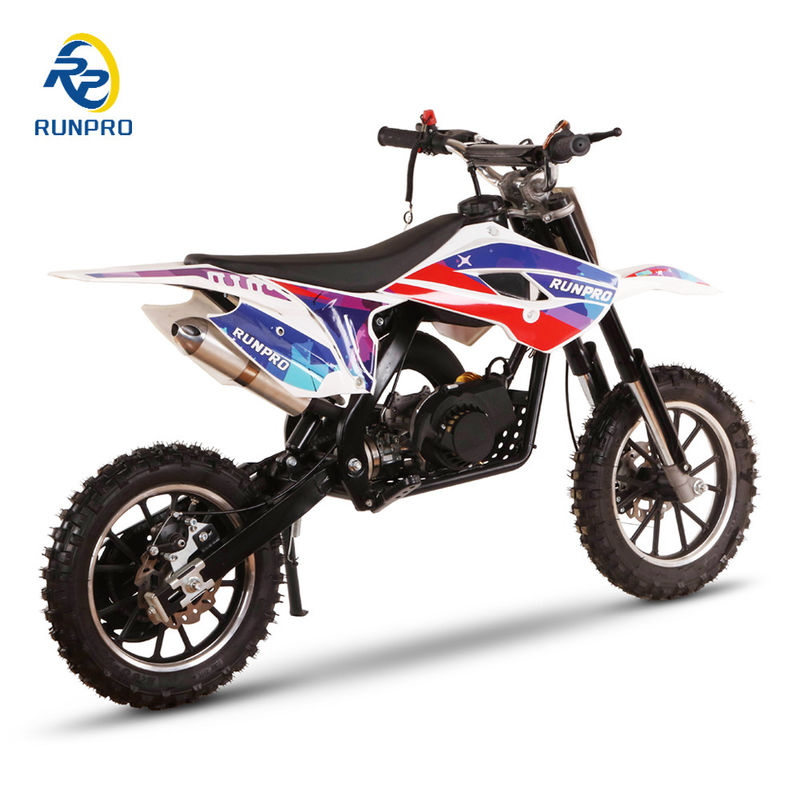 Δίσκο φρένο 49cc 10/10 τροχούς 2 μοχλών παιδιά Moto Cross Μίνι μοτοσυκλέτα αγωνιστικές μοτοσυκλέτες