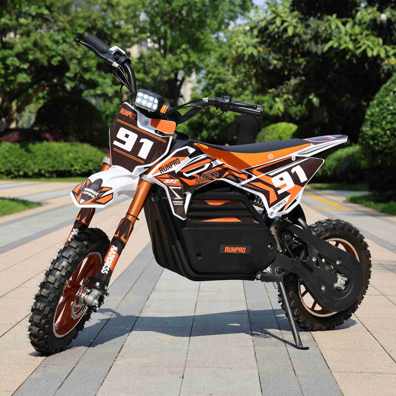 RUNPRO 2024 1000W Ηλεκτρικό Βικλέτο Ντηρτ για Παιδιά Προσαρμόσιμο Mini Trail Pocket Bike Disc F/R